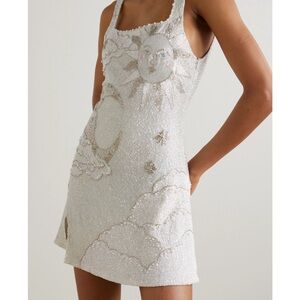 Clio Peppiatt lucina embellished mini dress